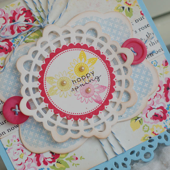 Stamps:  Tag-its #1, Mat Stack 4 Collection<br />
Ink:  Spring Rain, Summer Sunrise, Hibiscus,...