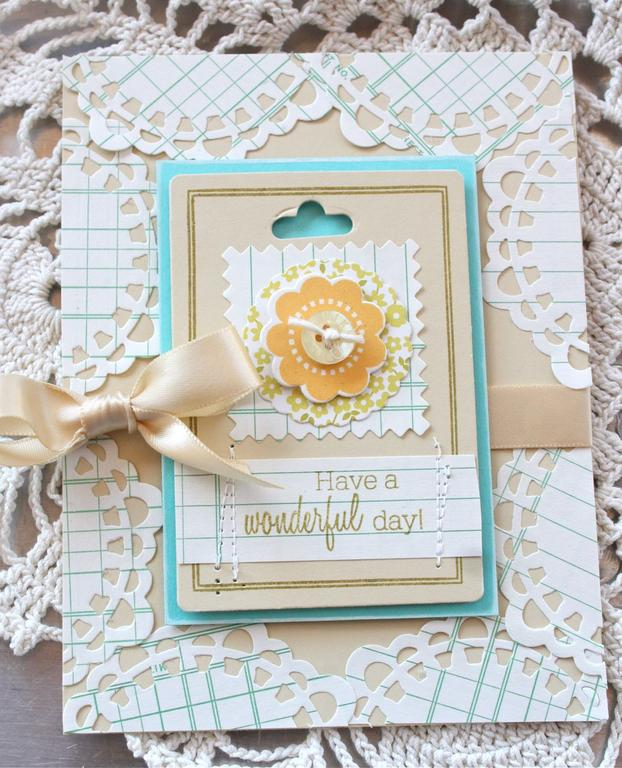 Stamps:Flower Fusion 1, Button Boutique<br />
Ink:Ripe Avocado, Summer Sun<br />
Paper:Fine...