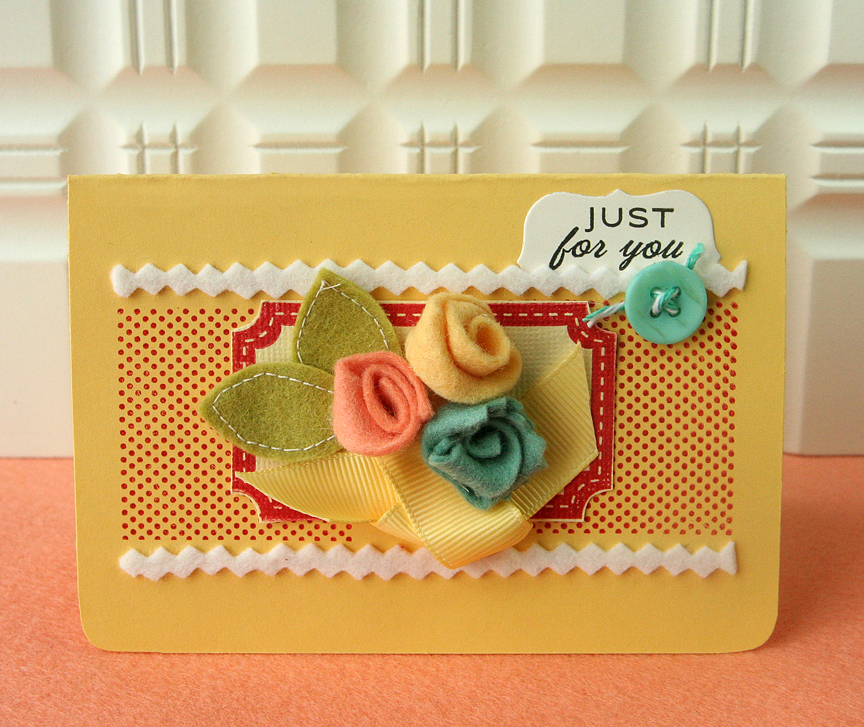 Just For You card:<br />
<br />
    * Stamps: Fillable Frames Additions 1, polkadot stamps â€“...