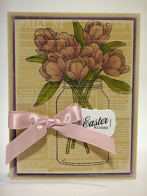 stamps: Friendship Jar Spring Fillers, Friendship Jar, Background Basics: Newsprint<br />
<br...