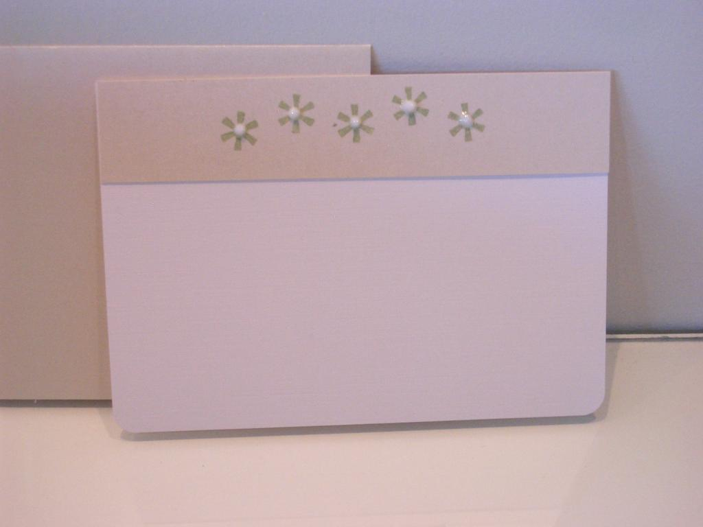 My first try at heat embossing