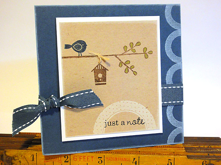 stamps: Tag-its #2, Ribbon Tails, Little Bitty Bird, Mini Scrapbook Series: Tabs<br />
<br />...