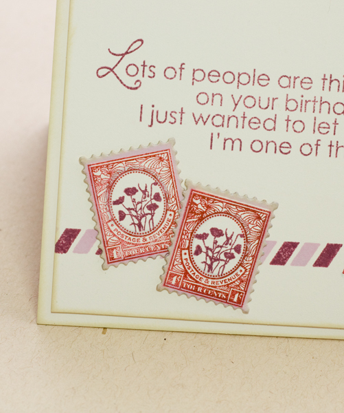 * Stamps- Postmarks, Sending You, Inside &amp; Out: Birthday<br />
    * Ink- Pure Poppy,...