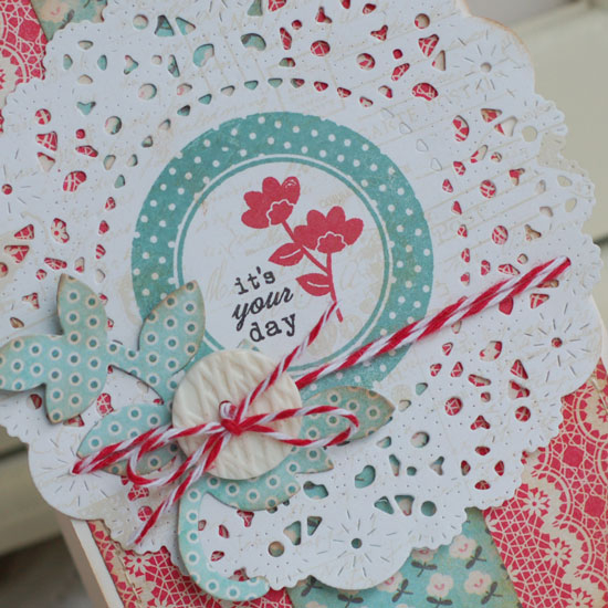 Stamps:  Tag-its #2<br />
Ink:  Ocean Tides, Pure Poppy, True Black<br />
Cardstock:  Vintage...