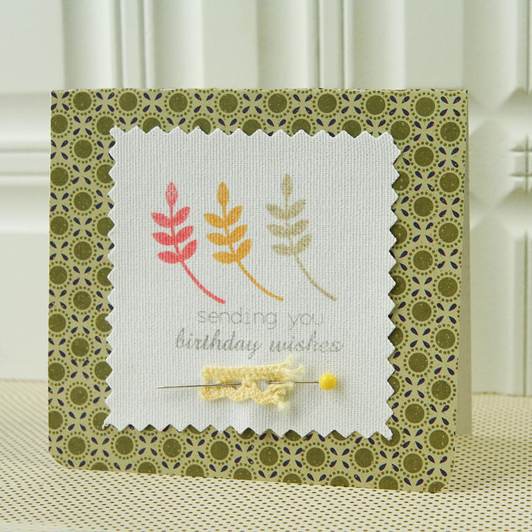 Stamps: Sending You<br />
Ink: Berry Sorbet, Summer Sunrise, Smoky Shadow and brown ink from my...