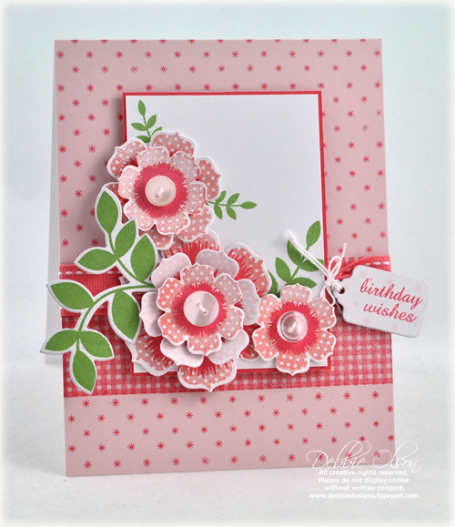 Stamps: Sending You, Background Basics: Twinkle, Background Basics: Gingham, Beautiful Blooms...