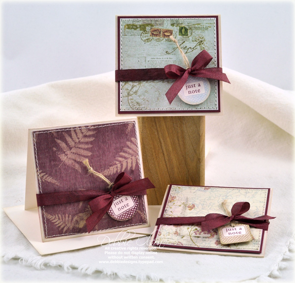 Stamps: Tiny Tags<br />
Cardstock: Vintage Cream, Scarlet Jewel<br />
Ink: Scarlet Jewel,...