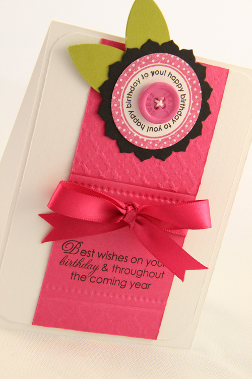 Happy Birthday Flower<br />
<br />
Stamps: Tag Its #2, Inside/Out: Birthday, Around and Around...