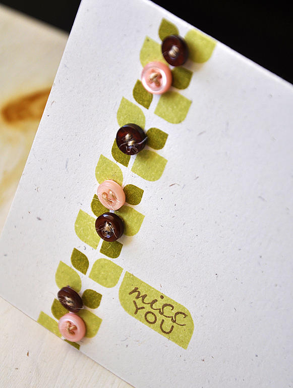 Stamps: Modern Basics &amp; Communique Curves Sentiments<br />
Ink: Spring Moss, Ripe Avocado...