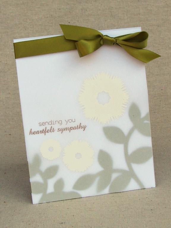 Heartfelt Sympathy <br />
Stamps - Sending You<br />
CS - White, Simply Chartreuse, Vellum<br...