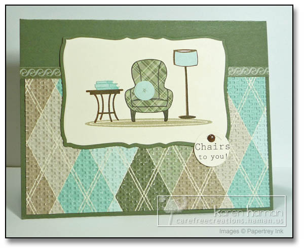 Supplies<br />
Stamps: Chair-ished, On My Couch &amp; Additions, Birthday Basics (PTI);<br />...
