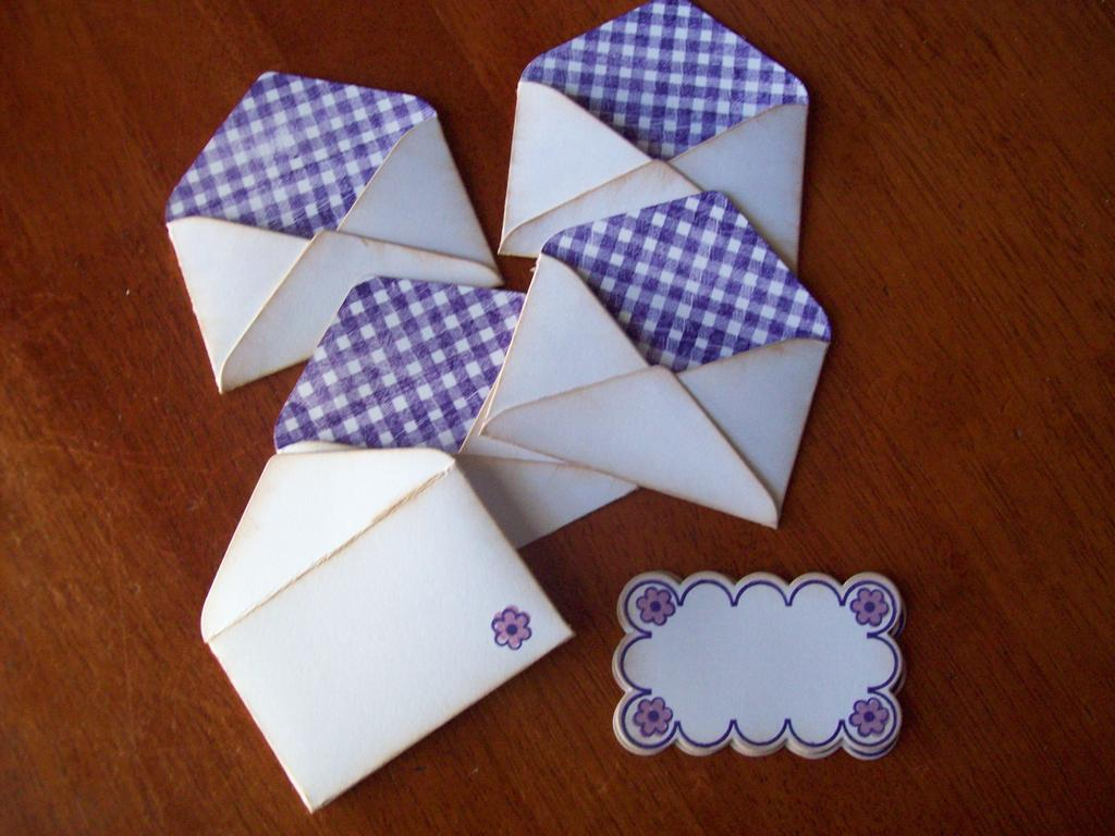 Tiny Envelope Die, FF #5, Flower Fusion #2, BB: Gingham