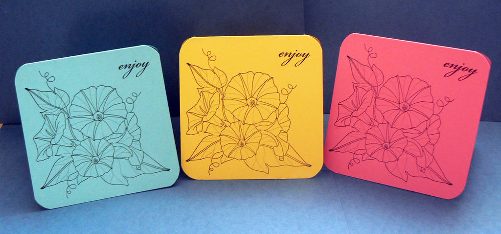 Floral notecards