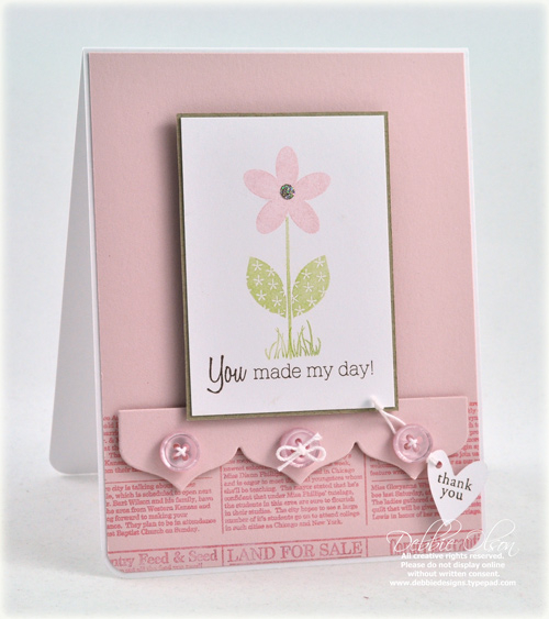Stamps: Flower Fusion #3, Background Basics: Newsprint, Home and Heart<br />
Cardstock:...