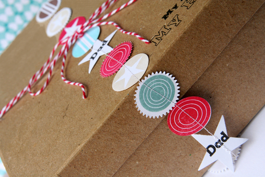 Honoring Dad card and gift box:<br />
Stamps:  Simple Circles and My Hero, My Dad<br />
Ink:...