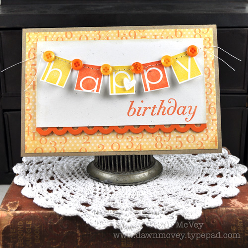 Paper: rustic cream, kraft, orange zest, By The Numbers<br />
Stamps: Alpha-blocks, Big...