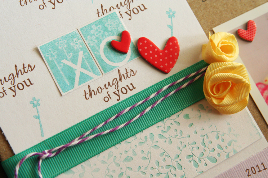 Stamps: Alpha-Blocks (xo), Library Ledger Year Additions (2011), Tag-Its #3 (floral and thoughts...