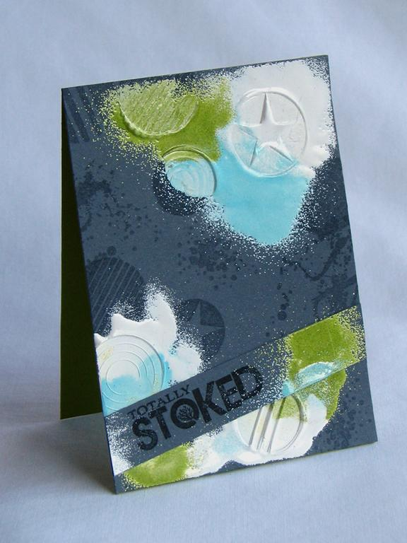 {Totally Stoked} card<br />
Stamps - Boy Basics: Simple Circles, Boy Basics: Skater Dude,...