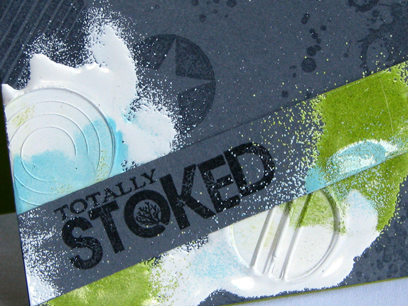 {Totally Stoked} card<br />
Stamps - Boy Basics: Simple Circles, Boy Basics: Skater Dude,...