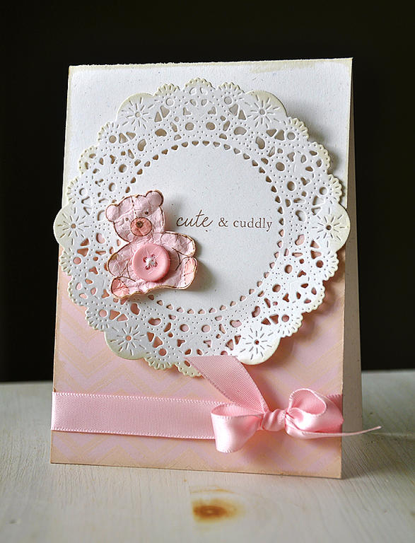 Stamps: Background Basics: Chevron Stripes &amp; Baby Button Bits<br />
Ink: Vintage Cream,...