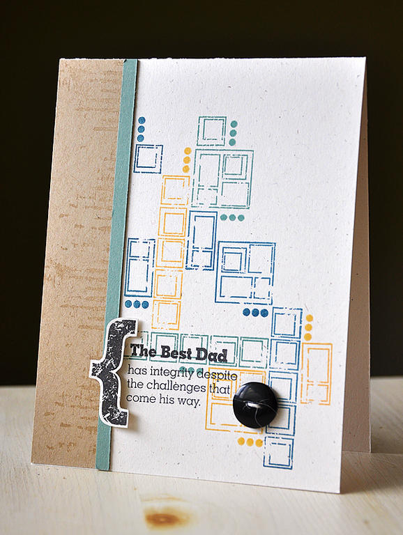 Stamps:  My Hero, My Dad<br />
Ink:  True Black, Enchanted Evening, Ocean Tides, Summer Sunrise...