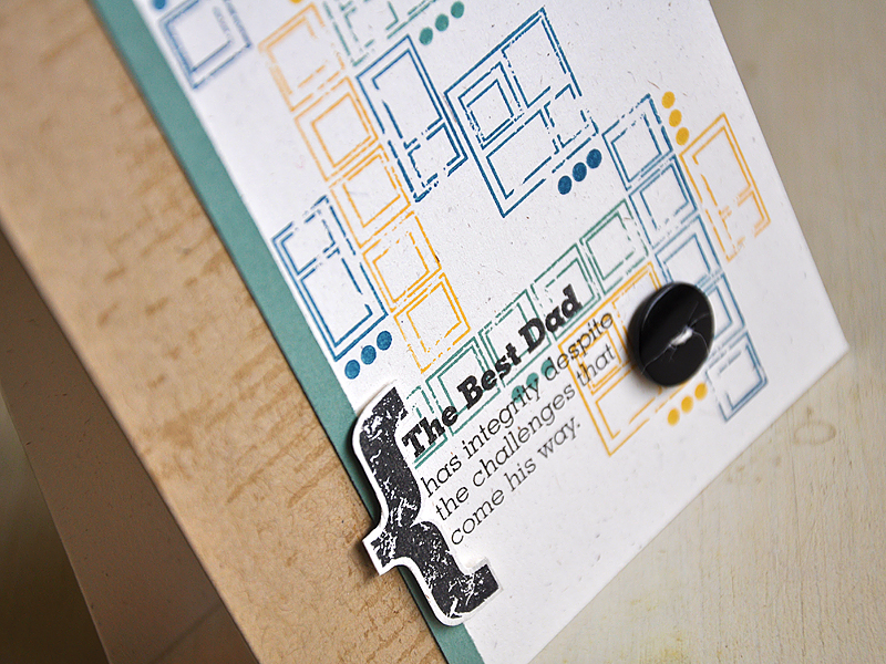 Stamps:  My Hero, My Dad<br />
Ink:  True Black, Enchanted Evening, Ocean Tides, Summer Sunrise...