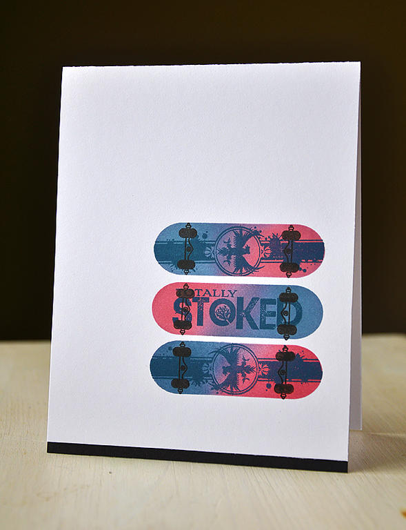 Stamps:  Boy Basics: Skater Dude<br />
Ink:  Enchanted Evening, True Black, Stormy Skys, Shabby...