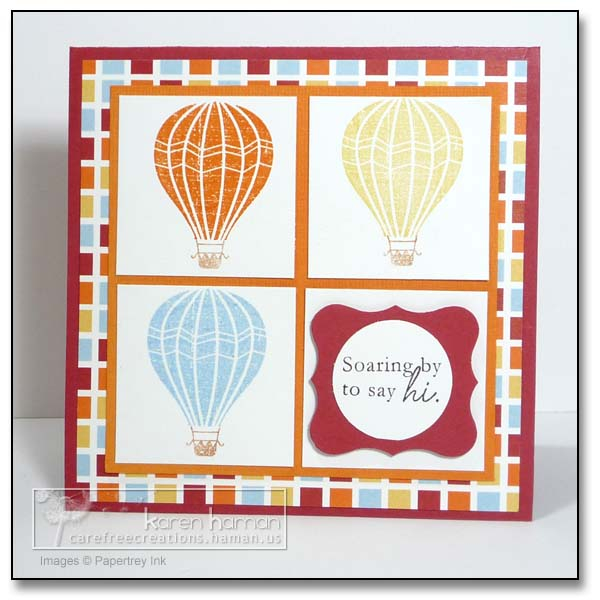 Supplies<br />
Stamps: Up, Up &amp; Away (PTI); Everyday Button Bits (sentiment-PTI);<br />...