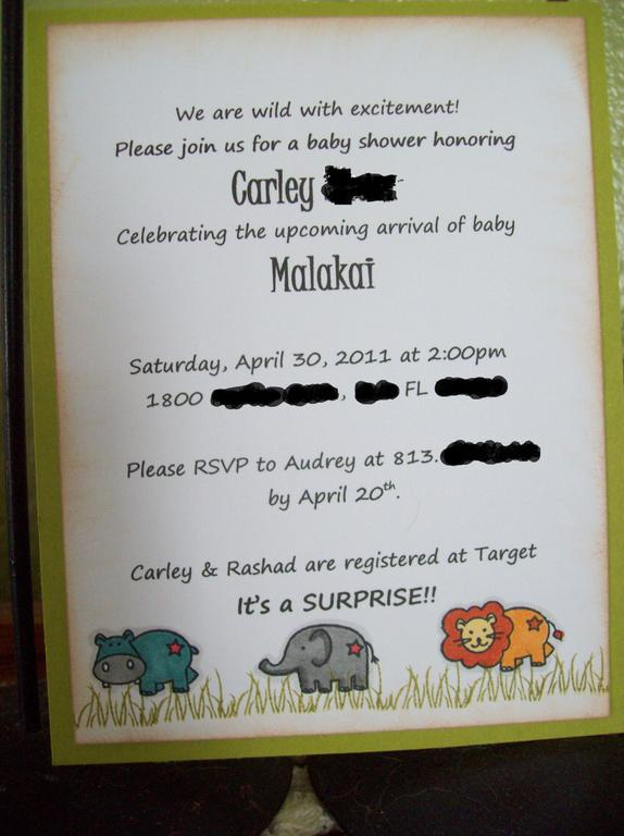 Baby Shower Invitations - Tiny Treats: Birthday