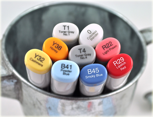 To Infinity and Beyond, Copic markers used