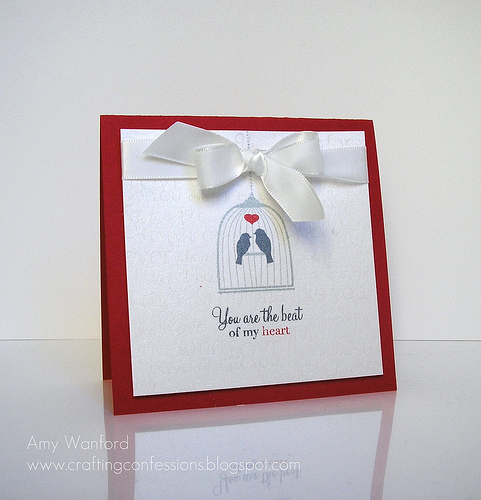 A super romantic card made for the Make it Monday challenge to use a variety of sentiments<br />...