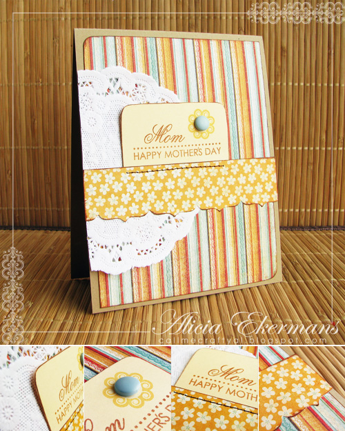 This is the card I created for my mom for Mother's Day. I used Papertrey Ink's...