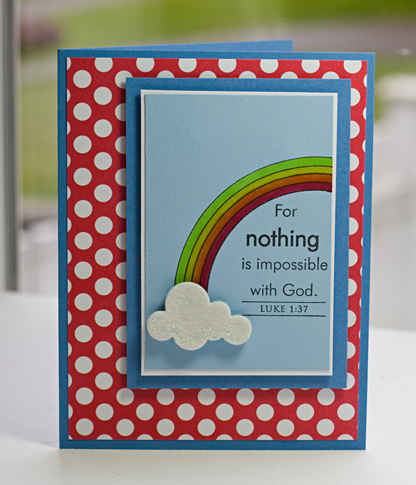 * Stamps- Beautiful Blessings, Up, Up and Away<br />
    * Ink- Noir<br />
    * Paper-...