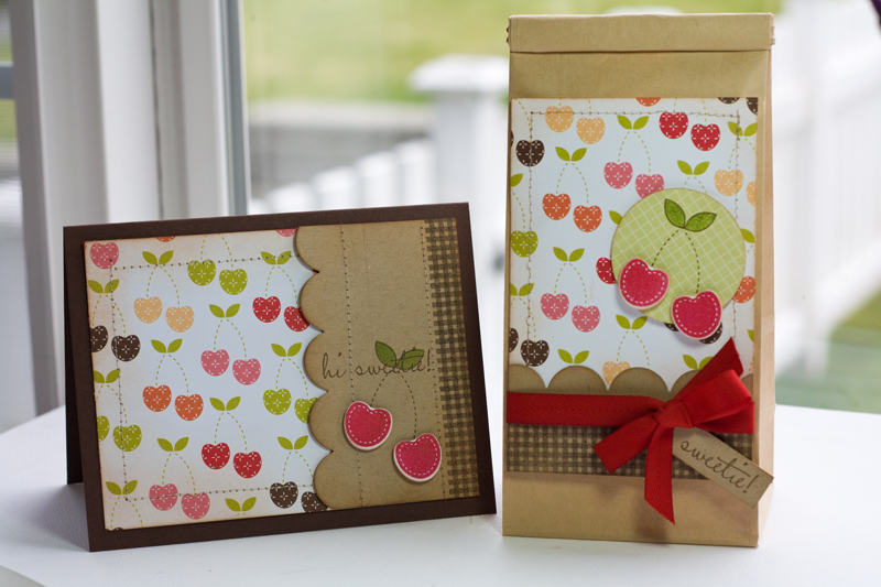 * Stamps- Fruit Fusion: Cherries, Background Basics: Gingham<br />
    * Ink- Pure Poppy,...