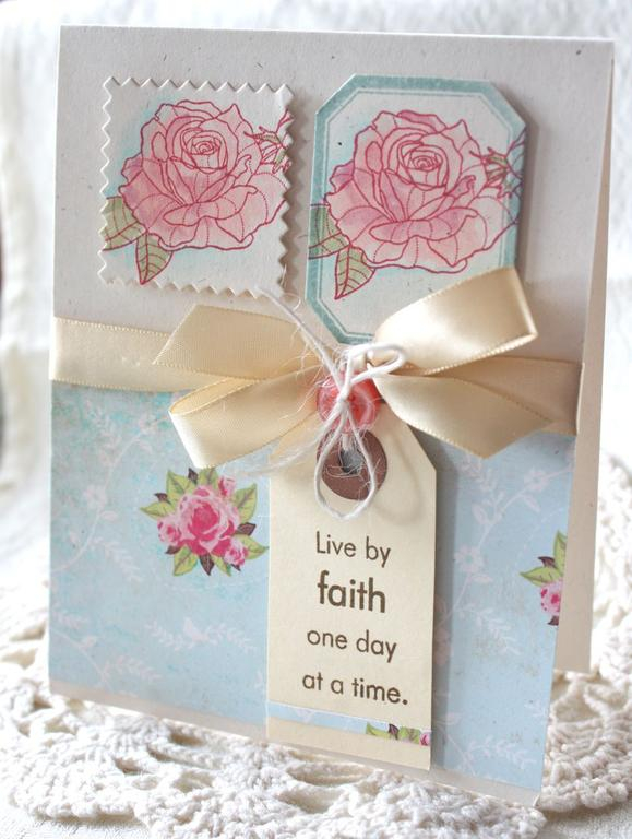 Stamps:Year of Flowers Collection, Beautiful Blessings, Label Basics<br />
Ink: Pure Poppy,...