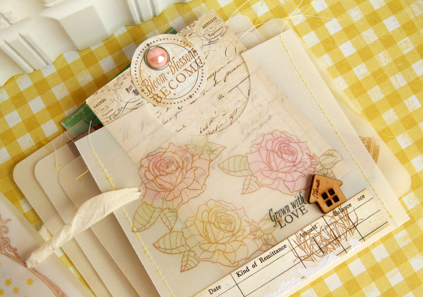 STAMPS:  Garden Variety and Year of Flowers Collection<br />
INK: brown ink and black StazOn...