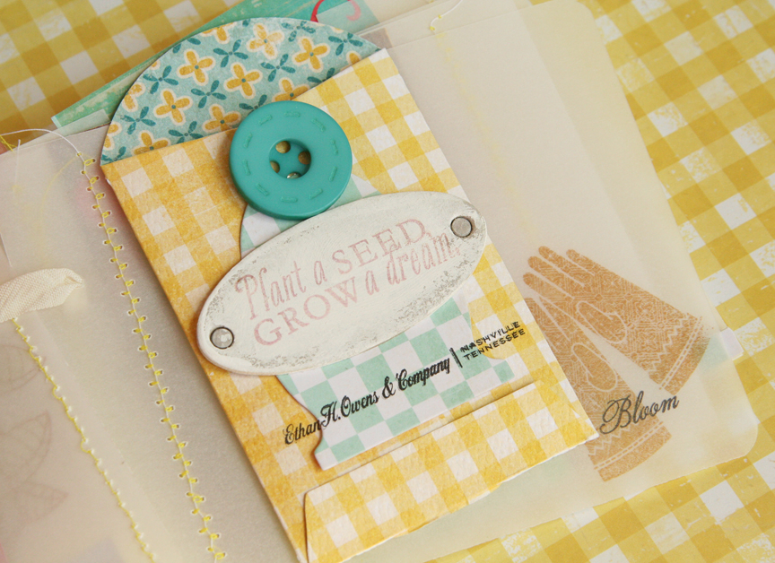 STAMPS:  Garden Variety and Year of Flowers Collection<br />
INK: brown ink and black StazOn...