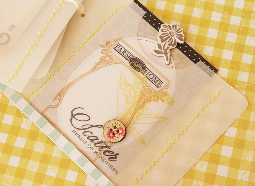 STAMPS:  Garden Variety and Year of Flowers Collection<br />
INK: brown ink and black StazOn...