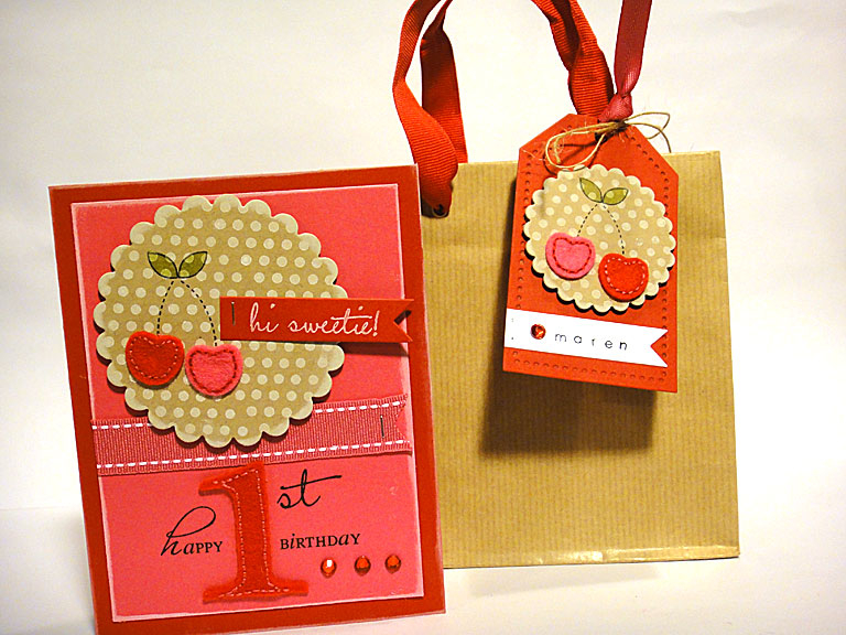 stamps: Fruit Fusion: Cherries, Polka Dot Basics II, Big Birthday Wishes, Make a Wish, Simple...