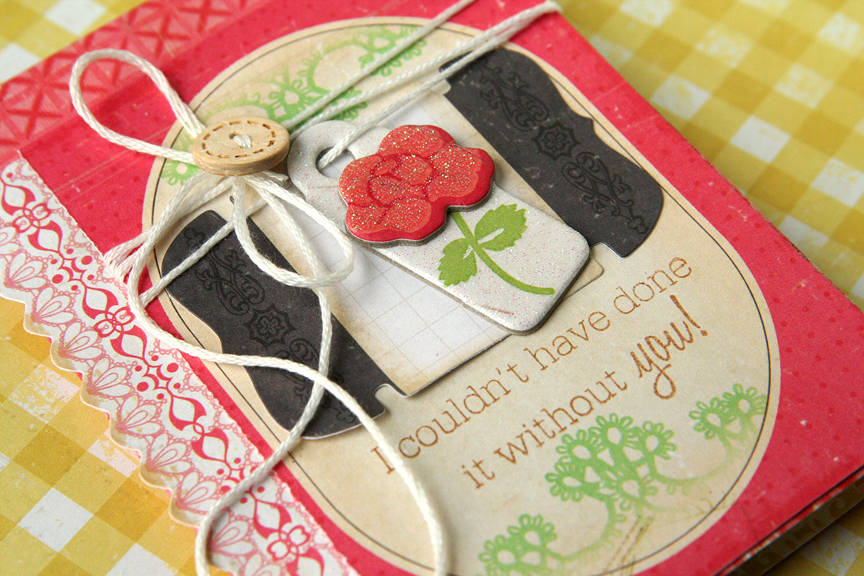 * STAMPS: Flower Fusion #4<br />
* INK: brown from my stash<br />
* PAPER: Crate Paper<br />...