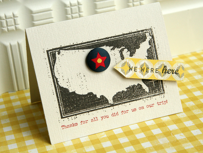 * STAMPS: Road Trip<br />
* INK: True Black<br />
* PAPER: Crate Paper - Toy Box<br />
*...