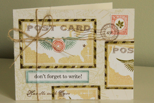 Stamps: Road Trip, Label Basics, Postmarks<br />
Ink: Dark Chocolate, Melon Berry, Ripe...