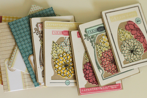 Stamps: Garden Variety, Delightful Dahlias, Button Boutique, Tiny Tags, Label Basics<br />...