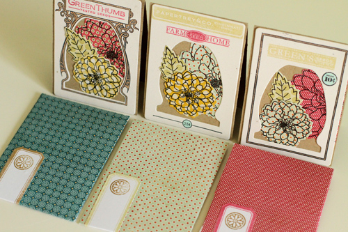 Stamps: Garden Variety, Delightful Dahlias, Button Boutique, Tiny Tags, Label Basics<br />...