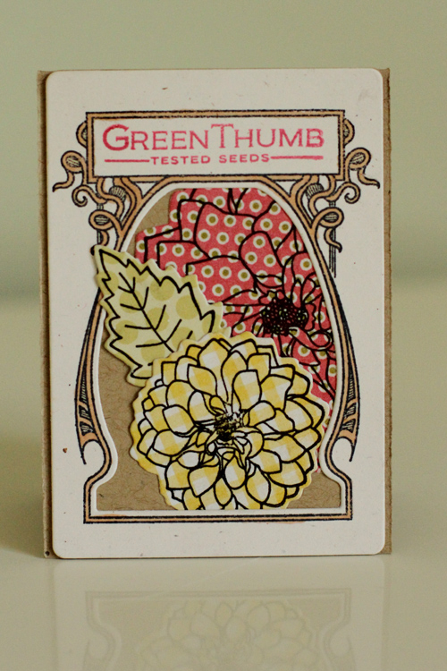 Stamps: Garden Variety, Delightful Dahlias, Button Boutique, Tiny Tags, Label Basics<br />...