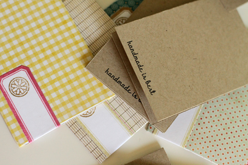 Stamps: Garden Variety, Delightful Dahlias, Button Boutique, Tiny Tags, Label Basics<br />...