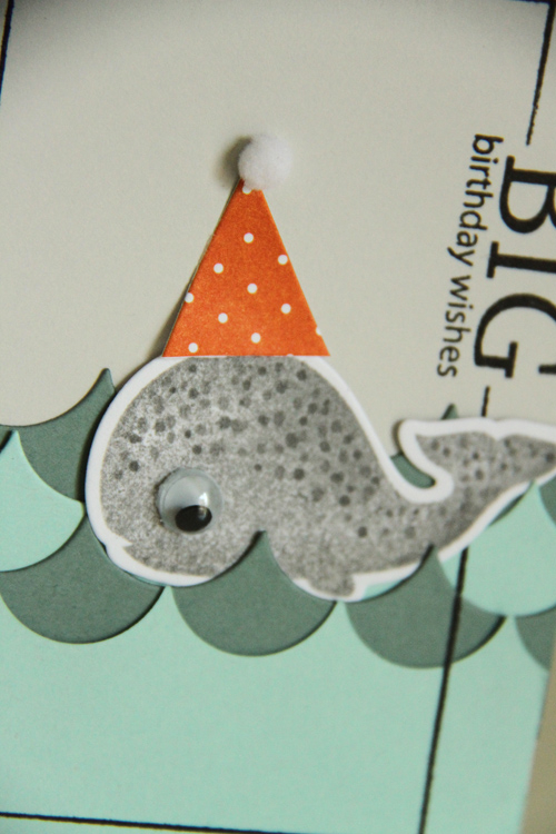 Stamps: Whale Wishes, Big and Bold Birthday Sentiments, Framed<br />
Dies: Medium Scalloped...