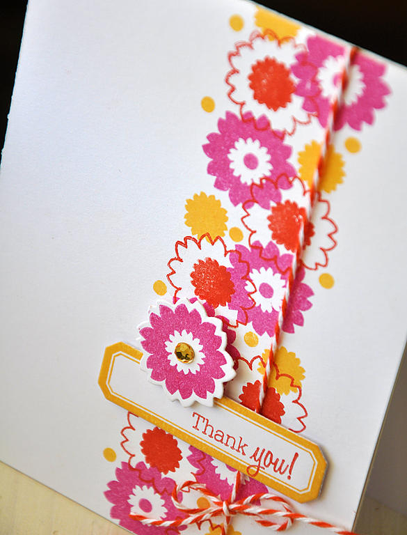 Stamps: Flower Fusion #4 &amp; Label Basics<br />
Ink: Raspberry Fizz, Terracotta Tile &amp;...