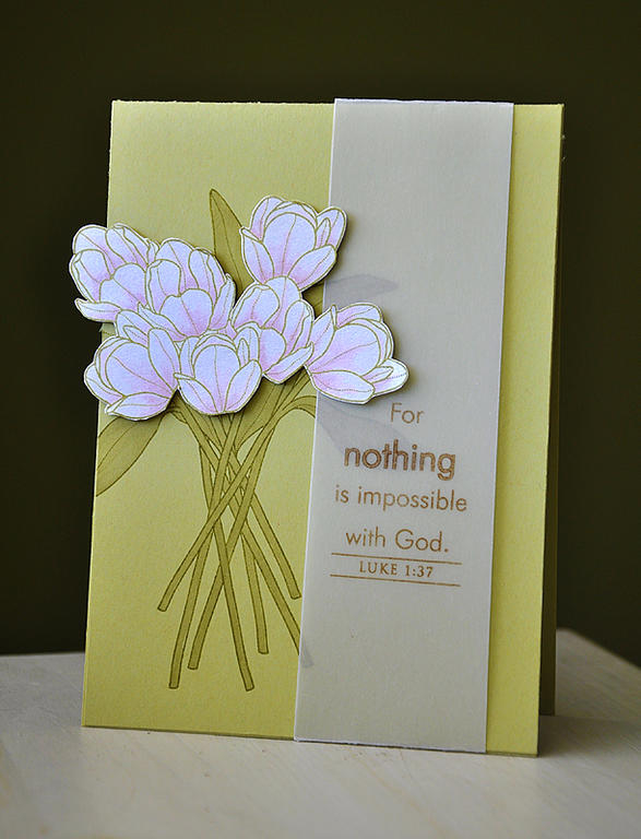 Stamps:  Friendship Jar Spring Fillers &amp; Beautiful Blessings<br />
Ink:  Ripe Avocado &amp;...