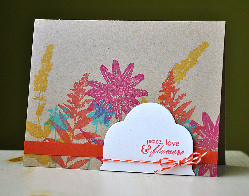 Stamps:  Wild Flower Garden<br />
Ink:  Terracotta Tile, Raspberry Fizz, Summer Sunrise &amp;...